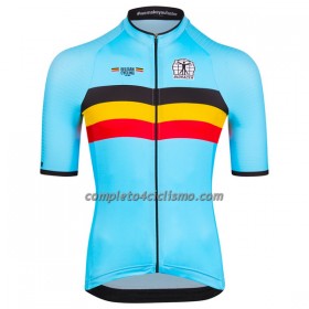Maglia 2023 Nazionale Belgio Manica Corta Azzurro